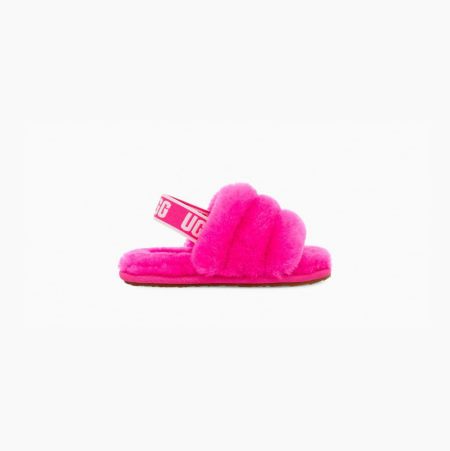 UGG Fluff Yeah Rose Slides for Kids (YANE23640)